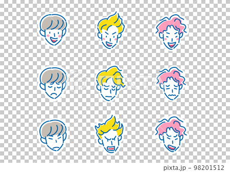 男性　リアクション　セット 98201512