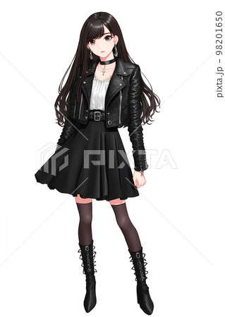 Brown eyes leather jacket and anime girl anime 783284 on animeshercom