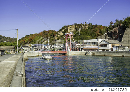 宇野港 桜橋 跳ね上げ式可動橋 岡山県玉野市 宇野港 桜橋 跳ね上げ式可動橋 岡山県玉野市 98201786