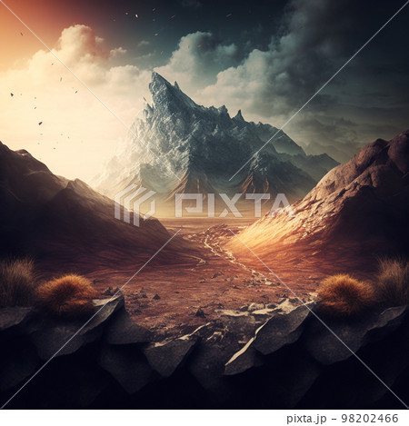 壮大な荒野の背景 壮大な荒野の背景 98202466