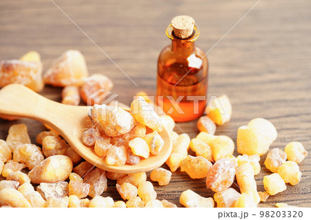 Frankincense or olibanum aromatic resin used in incense and perfumes. Frankincense or olibanum aromatic resin used in incense and perfumes. 98203320