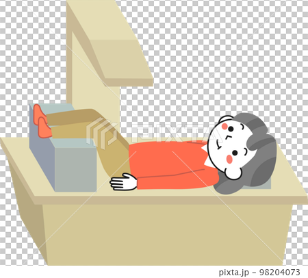 DXA法で骨密度測定をするシニア女性 DXA法で骨密度測定をするシニア女性 98204073