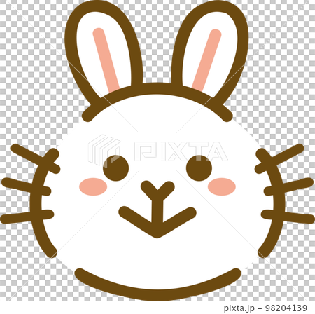 うさぎ　喜怒哀楽　表情　アイコン 98204139