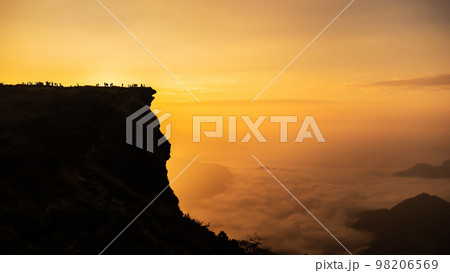 View of Phu Chee Fah   mountain at Chiang Rai, Thailand 98206569