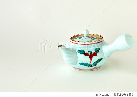 美濃焼赤絵の急須 98206889