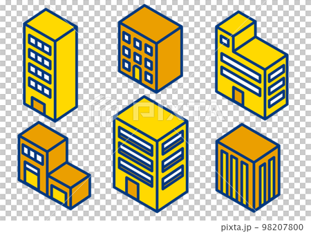 等距建築圖標集 98207800
