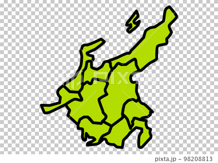 中部地方のアイコンイラスト 中部地方のアイコンイラスト 98208813