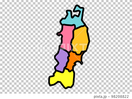 Tohoku region icon illustration Tohoku region icon illustration 98208822
