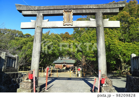 【高知県】晴天の吉良川の琴平神社　 98209828