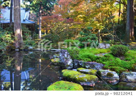錦秋の京都市大原 三千院庭園 98212041