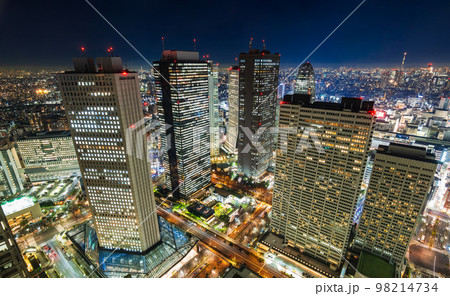 東京ナイトビュー 西新宿の摩天楼 東京ナイトビュー 西新宿の摩天楼 98214734