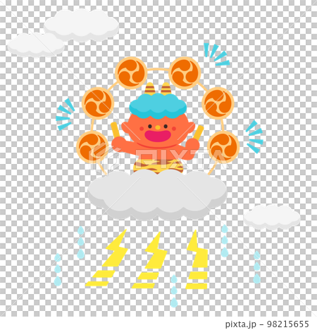 敲打雷鼓的雷神之子 98215655