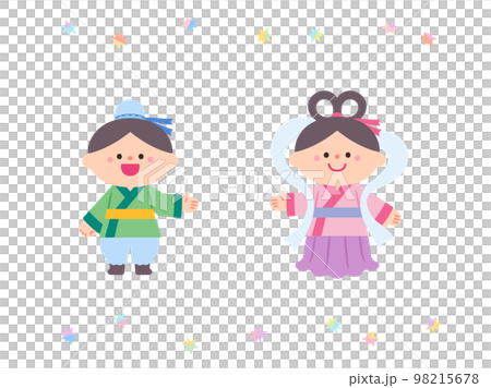 Tanabata illustration material Hikoboshi Torihime 98215678