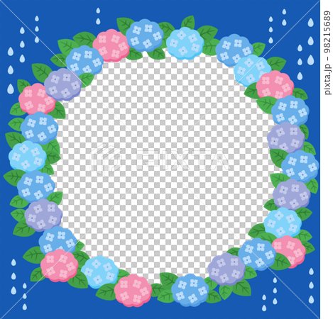 Illustration frame Hydrangea - Stock Illustration [98215689] - PIXTA