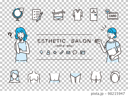 エステ　サロン　アイコン　セット 98215947