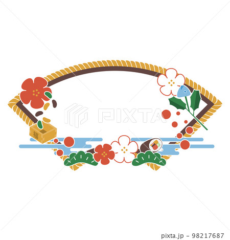 節分の装飾フレーム 節分の装飾フレーム 98217687