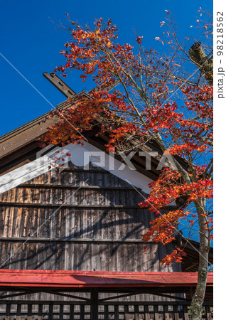 旧鰍沢町の鈴鹿神社 田舎風景 旧鰍沢町の鈴鹿神社 田舎風景 98218562