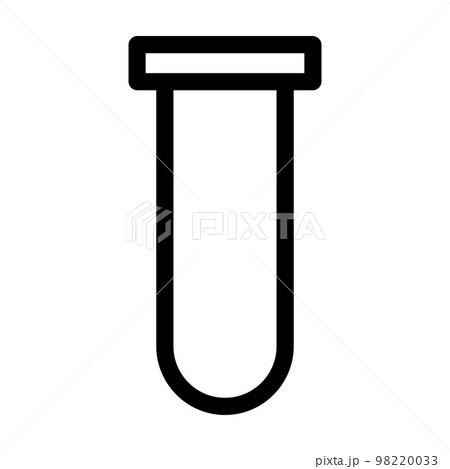 Lab flask icon line isolated on white background. Black flat thin icon on modern outline style. Linear symbol and editable stroke. Simple and pixel perfect stroke vector illustration 98220033