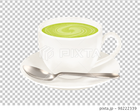 抹茶ラテ(コーヒーカップ、ソーサー、スプーン) 抹茶ラテ(コーヒーカップ、ソーサー、スプーン) 98222339