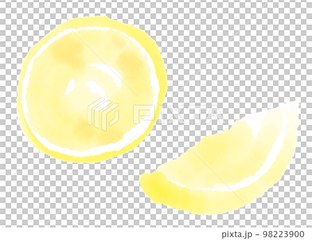 朦朧檸檬的柔和水彩插圖 98223900