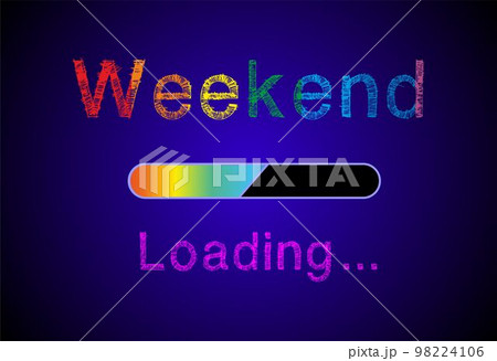 Rainbow colorful lettering. 98224106