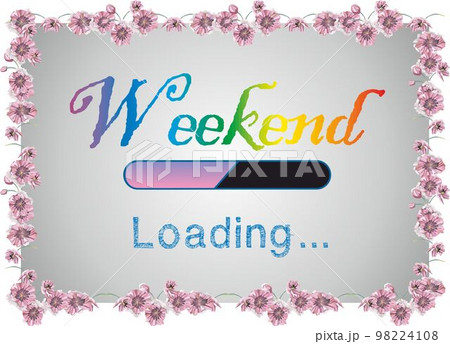 Rainbow colorful lettering. 98224108