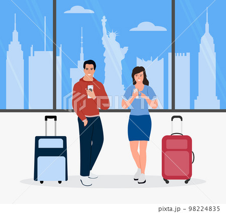 People Travel USA Tourist Weekend American Trip 98224835