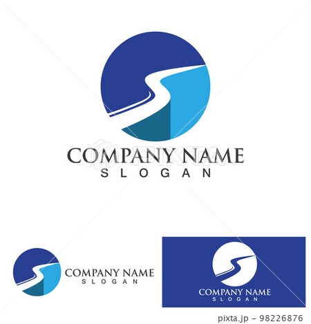 River Logo vector icon illustration design...のイラスト素材 [98226876] - PIXTA