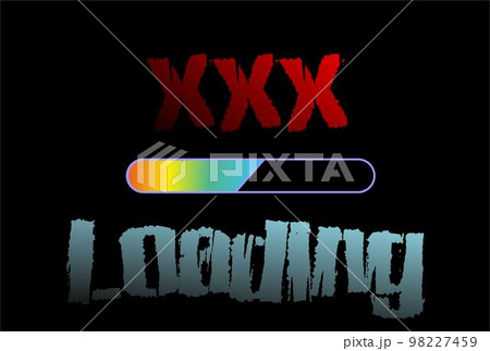 Xxx loading on the black background. 98227459