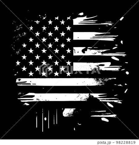 black independence day flag