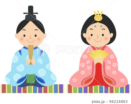 ひな人形　ひな祭り　桃の節句 98228863