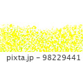 黄色い花畑のイメージの水彩背景 98229441