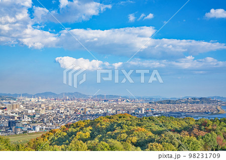 【草戸山公園展望台より福山市内を一望】 広島県福山市明王台 98231709