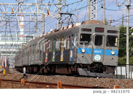 引退間際の東急田園都市線8500系(青帯:Bunkamura号) 引退間際の東急田園都市線8500系(青帯:Bunkamura号) 98231970