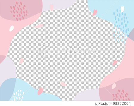 帶有春天意象的時尚弧形框架 98232004