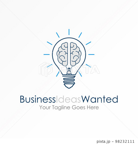 unique Lighting and color Brain with brain image graphic icon logo design abstract concept vector stock. Can be used as a symbol related to creative or tech 98232111