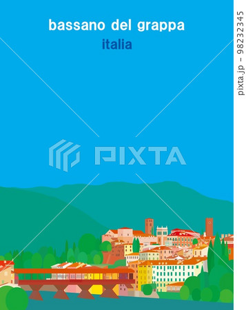 バッサーノ・デル・グラッパ　bassano　del　grappa　ポンテ・ヴェッキオ　イタリア 98232345