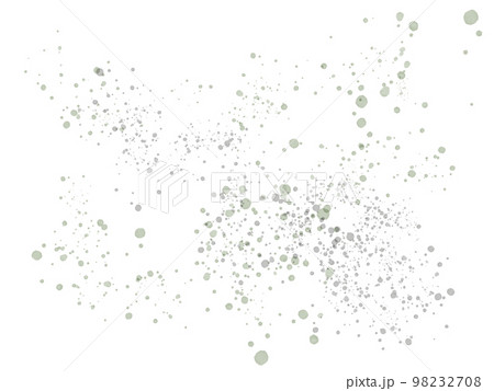 緑色のカビの胞子っぽい飛沫 緑色のカビの胞子っぽい飛沫 98232708