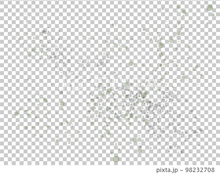 緑色のカビの胞子っぽい飛沫 緑色のカビの胞子っぽい飛沫 98232708