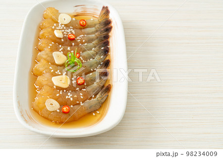 Korean Style Pickled Prawns or  Korean Soy Sauce Pickled Shrimp 98234009