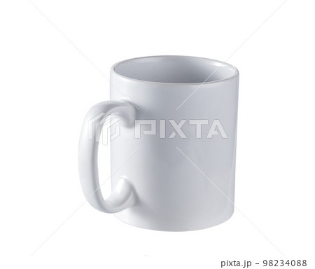 white cup isolated isolated on white background. 98234088