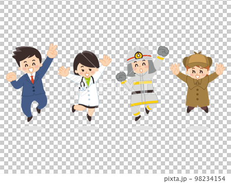 勞動人民、商人、女醫生、消防員、偵探、上班族、醫生 98234154