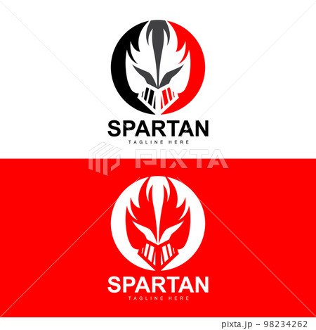 Spartan Logo, War Helmet Suit Vector, Barbarian Armor Icon, Viking, Gym Fit Design, Fitness 98234262