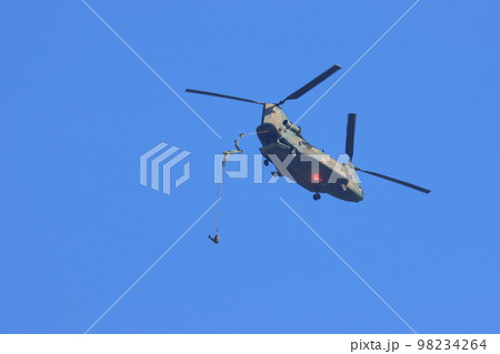 落下傘降下 離島奪還演習 特殊部隊 空挺降下 落下傘降下 離島奪還演習 特殊部隊 空挺降下 98234264