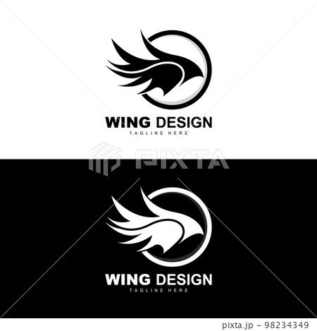 Wings Logo, Phoenix Logo, Bird Wing Vector, Template Illustration, Wing Brand Design 98234349