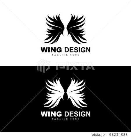 Wings Logo, Phoenix Logo, Bird Wing Vector, Template Illustration, Wing Brand Design 98234383