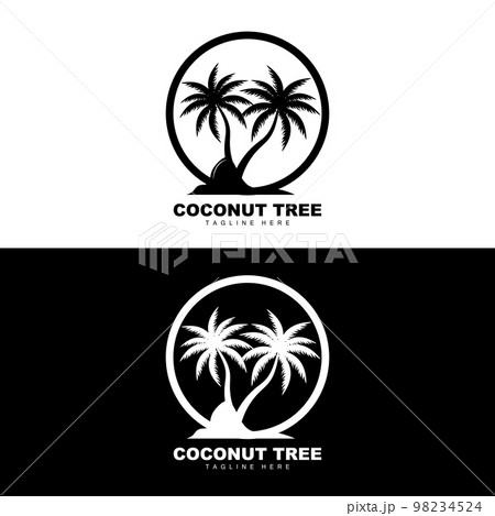 Coconut Tree Logo, Ocean Tree Vector, Design For Templates, Product Branding, Beach Tourism Object Logo Coconut Tree Logo, Ocean Tree Vector, Design For Templates, Product Branding, Beach Tourism Object Logo 98234524