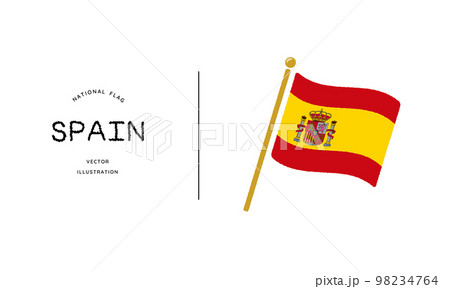 スペインの国旗アイコン ベクターイラスト
