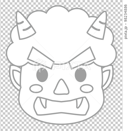 Setsubun demon coloring book 98234886