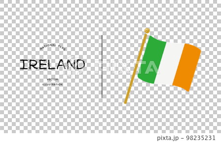 Irish flag icon vector illustration Irish flag icon vector illustration 98235231